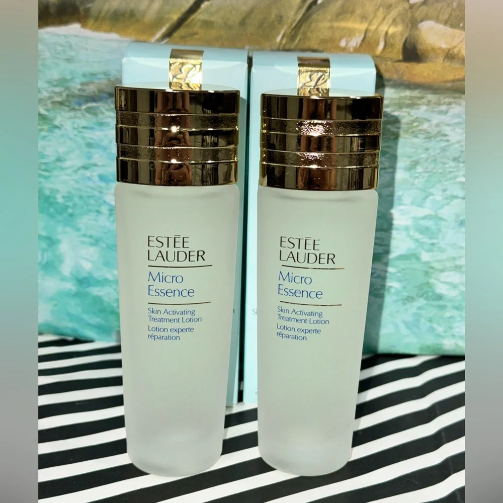 NWT NIB Set of 2 Estee Lauder Micro Essence Skin Activating Treatment Lotion - Picture 3 of 9